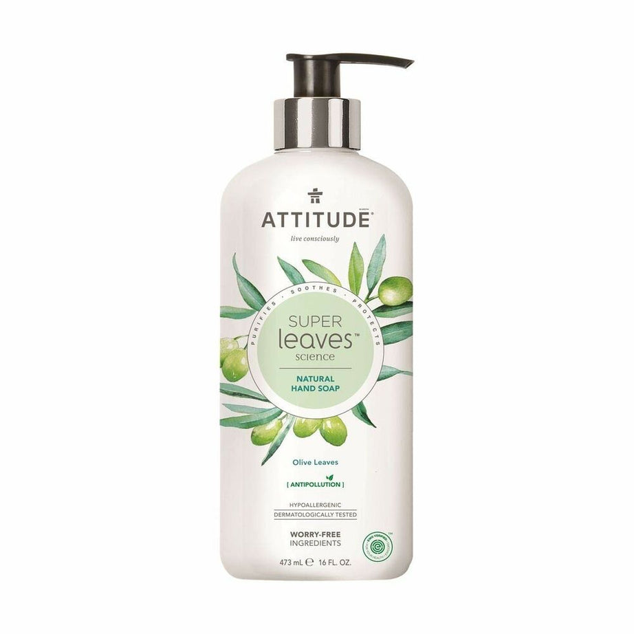 Savon pour les Mains Olive Leaves Attitude (473 ml)