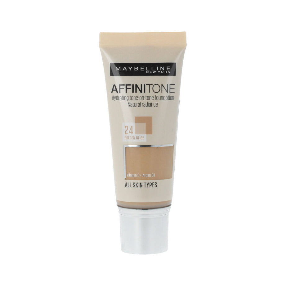 Base de Maquillage Crémeuse Maybelline Affinitone Nº 24 Golden Beige 30 ml