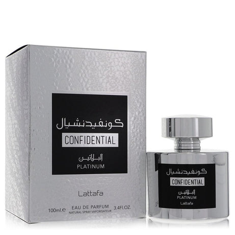 Lattafa Confidential Platinum Eau De Parfum Spray (Unisexe) Par Lattafa